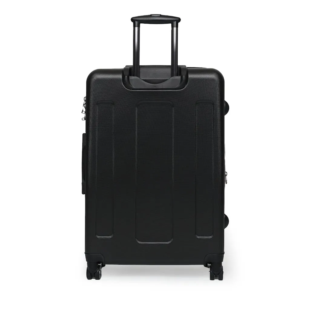 Black & White Cow Print Luggage Set